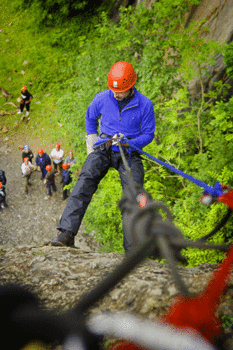 Abseiling and Rock climbing in Brecon Beacons